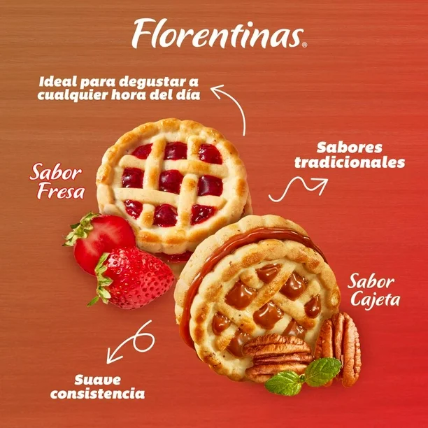 Florentinas Gamesa Surtidas con 12 pzas con 83 g c/u