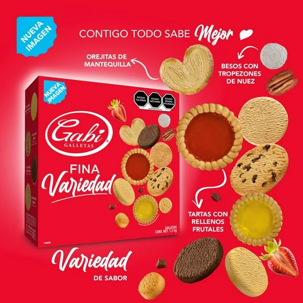 Galletas Gabi Fina Variedad 1.5 kg