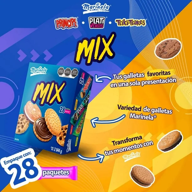 Galletas Marinela con 28 pzas