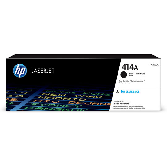 HP 414a black laserjet toner cartridge.