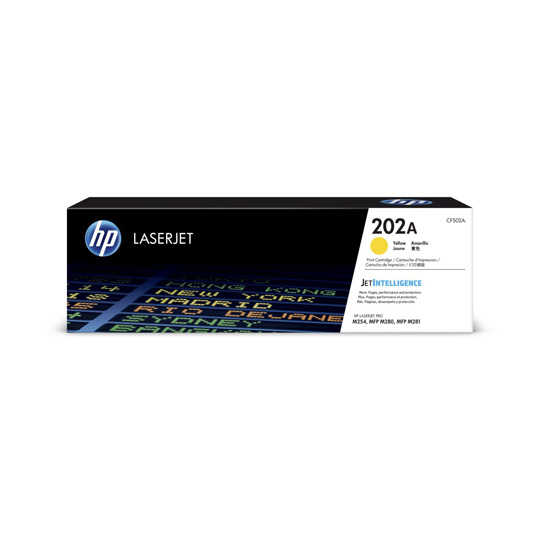 Toner HP LaserJet 202A Amarillo