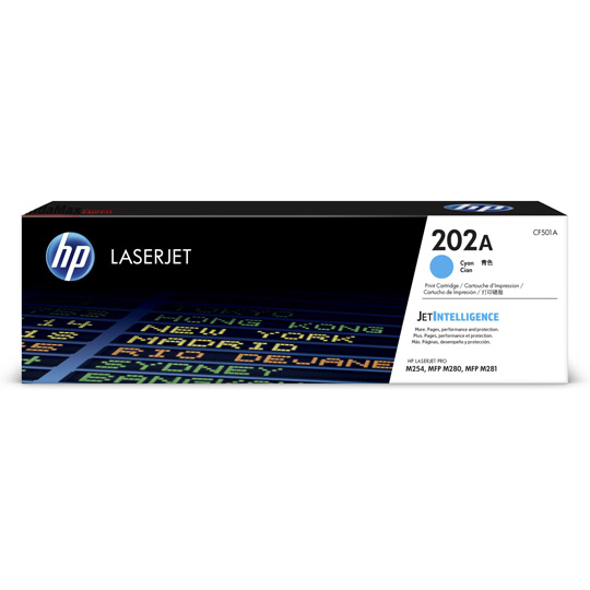 Toner HP LaserJet 202A Cian