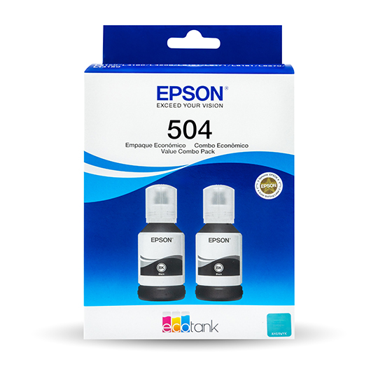 Kit Tintas Negras Epson T504 2 PZAS.