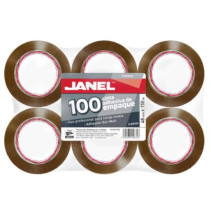Cinta Janel 156 Empaque Canela 48mmx50m Paquete 1 Pza