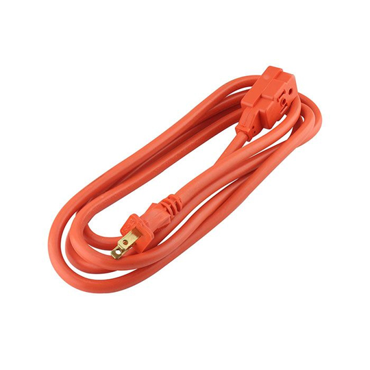 EXTENSIÓN DE USO RUDO  SANTUL 2M NARANJA 2X16 AWG