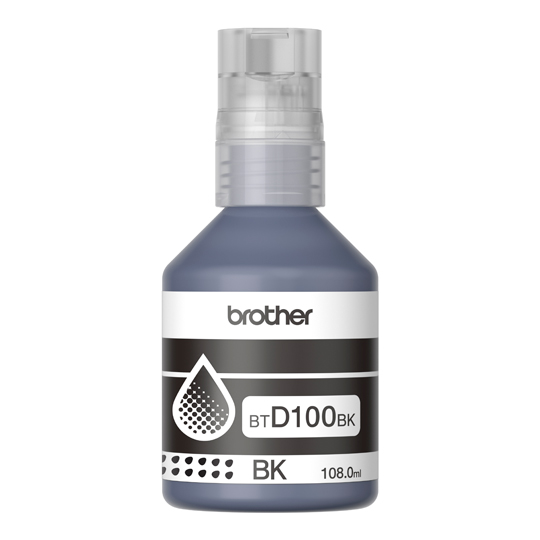 Botella de tinta Brother BTD100BK de la serie InkBenefit Tank color negro