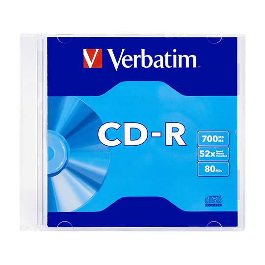 Disco Verbatim CD-R slim case 700MB, 80min individual