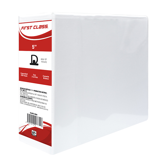 Carpeta carta  DIETRIX 5 IN D blanca con ventana