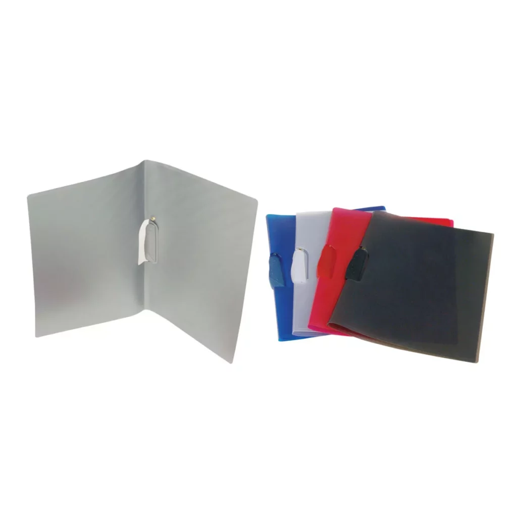 FOLDER PLASTICO C/CLIP COLOR C/5 5PCKFOC