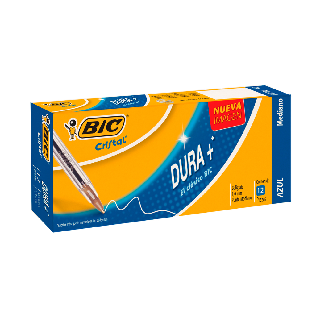 Bolígrafo Bic Azul Punto Mediano 1.0 mm Caja C/12 Pzas [BIC-BOL-M250CA]