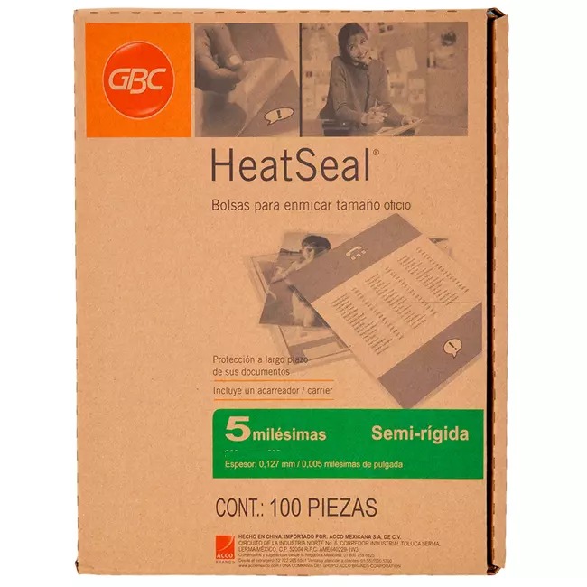 Mica Térmica GBC 5mm 20pz Laminado en Calor Tam. Oficio 