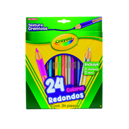Lapices de Colores Crayola con 24 piezas
