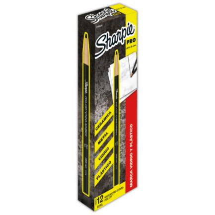 Marcador de cera Sharpie negro caja con