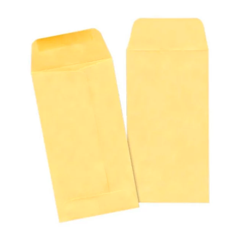 Sobre Manila Kyma Solapa Engomada Tamaño Coin Bolsa con 100 Piezas