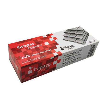 Grapas Nextep Estándar 26/6 Con 5040