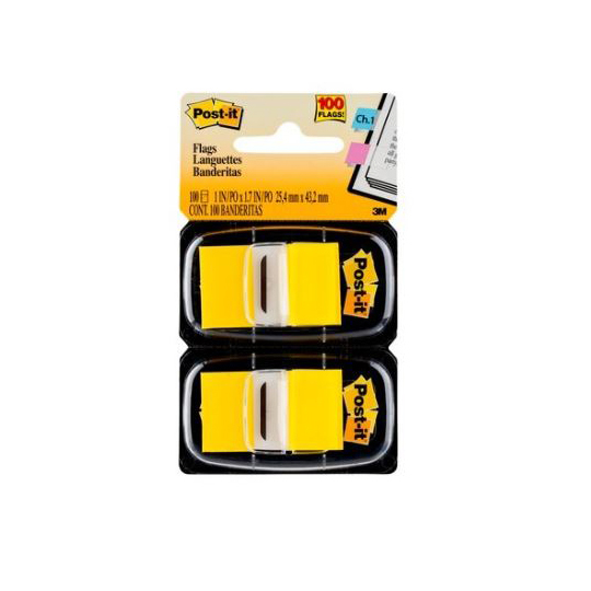 Banderitas adhesivas Post-It amarillo 2