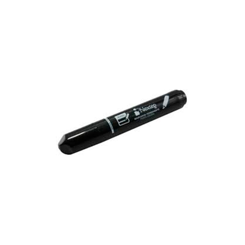 Nextep Negro – Marcador Permanente Punta Cincel 4 mm [NE‑074]