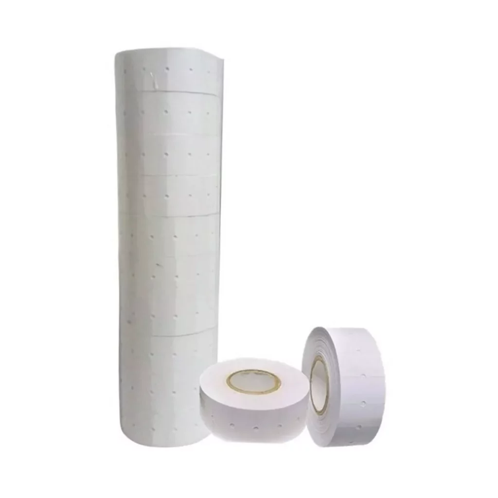 ETIQUETA BLANCA 5500 GS SIN IMPRESION ATADO DE 10 PZAS.