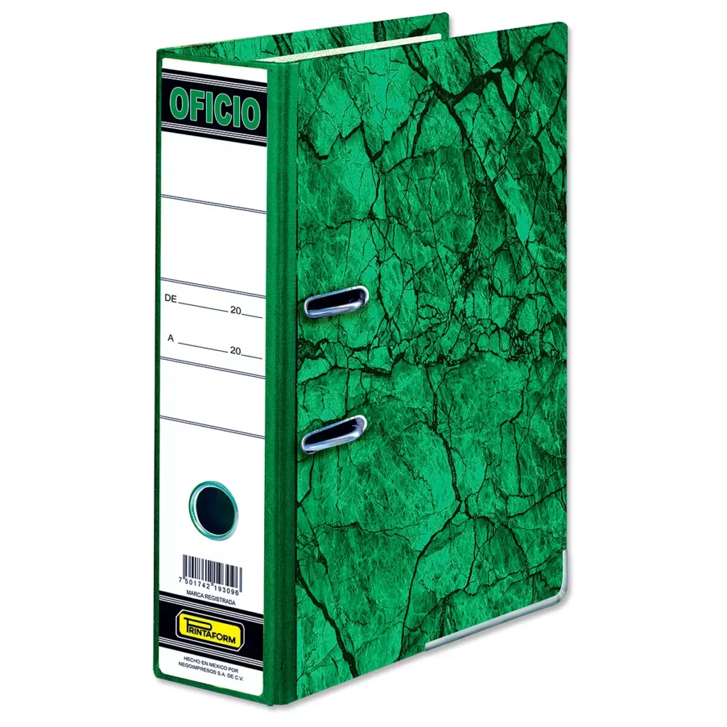 CARPETA REGISTRADORA OFICIO REGOFI ATADO DE 2 PZAS.