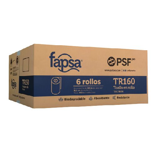 Toalla en rollo Fapsa TR03606 – 6 rollos PSF Pro