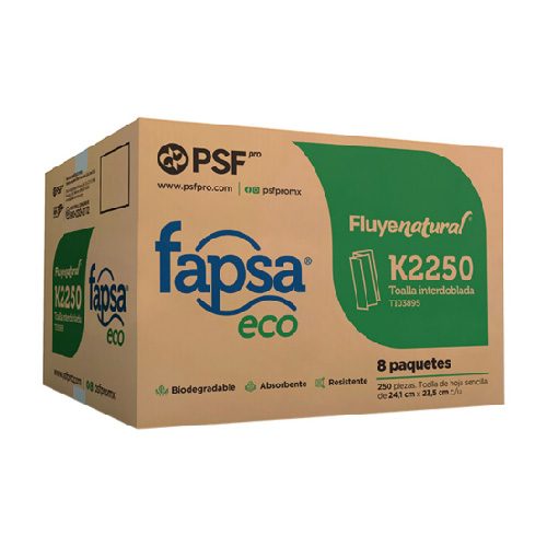 Toallas interdobladas Fapsa eco 8 paquetes PSF Pro