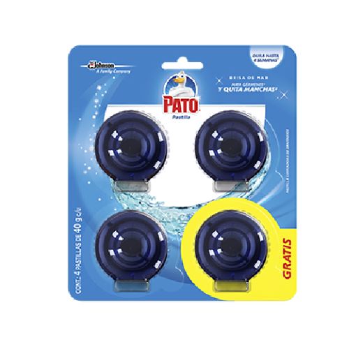 Pastillas limpiadoras Pato paquete con 4 SCJ