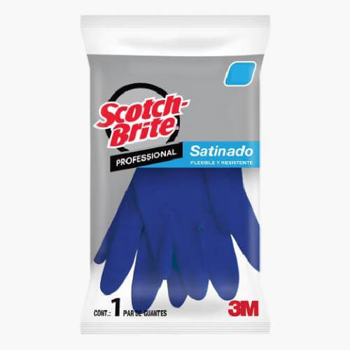 Guantes Scotch-Brite Satinados-azul 3M