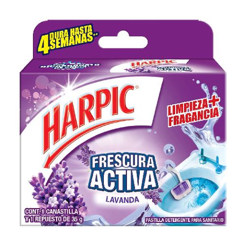 Canastilla para inodoro Harpic Frescura Activa de 35 gr