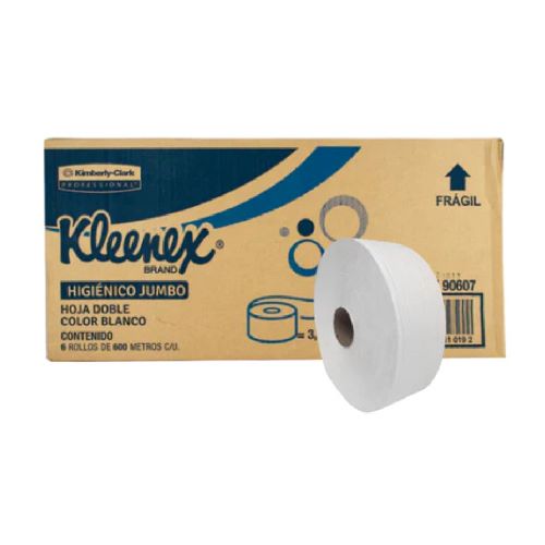 Papel higiénico Kleenex Jumbo Sr. 600 metros 6 rollos KC