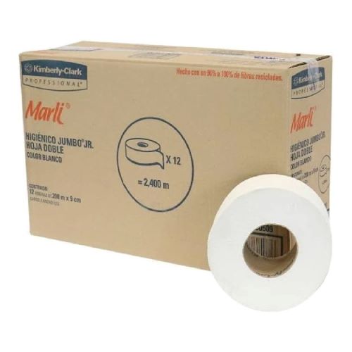 Papel Higiénico Marli Jumbo Jr. (90509) 12 rollos KC