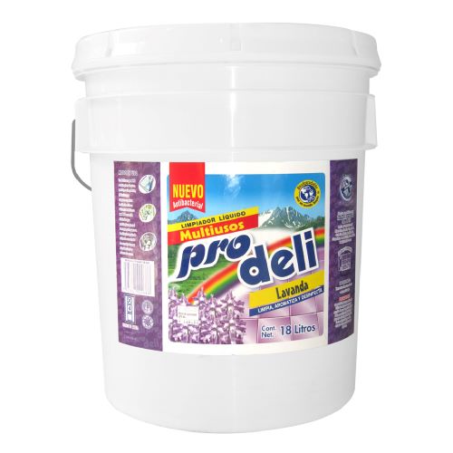 Limpiador multiusos Prodeli de 18 litros con aroma a lavanda
