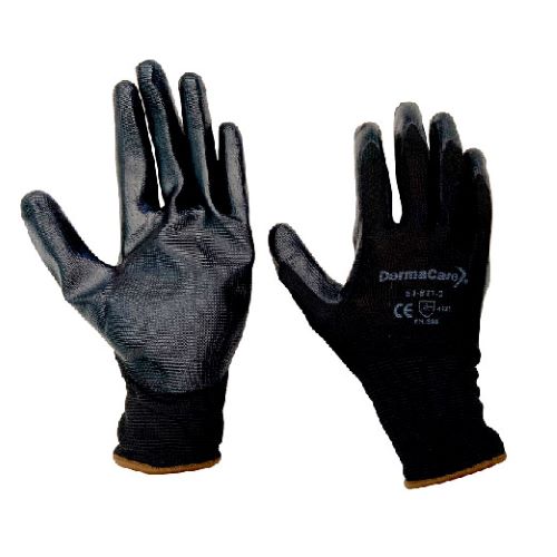 Pack De 100 Guantes De Nitrilo Vinil Desechables negro Medianos