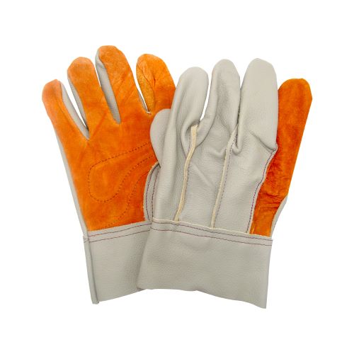 Guantes cortos de carnaza