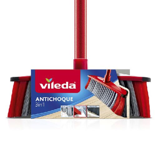 Escoba 3 en 1 antichoque Vileda