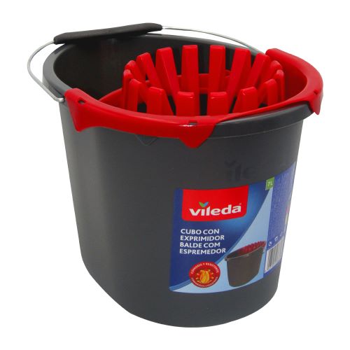 Cubo gris con exprimidor Vileda