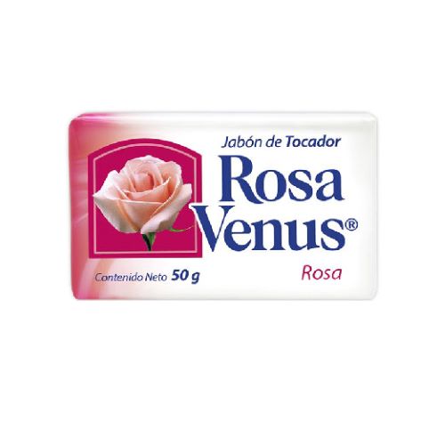 Jabón de tocador Rosa Venus rosa de 50 gr con 120 piezas
