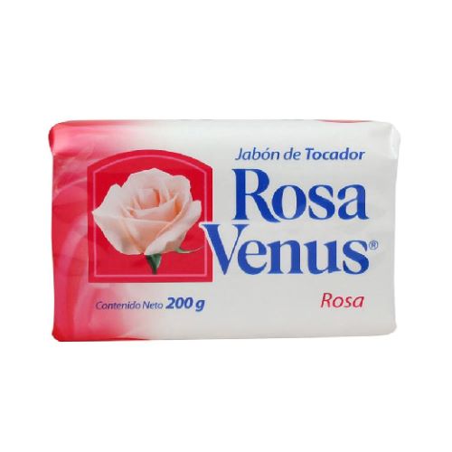 Jabón de tocador Rosa Venus rosa de 200 gr con 30 piezas