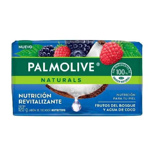 Jabón de tocador Palmolive Frutos del bosque y Agua de coco de 120 gr