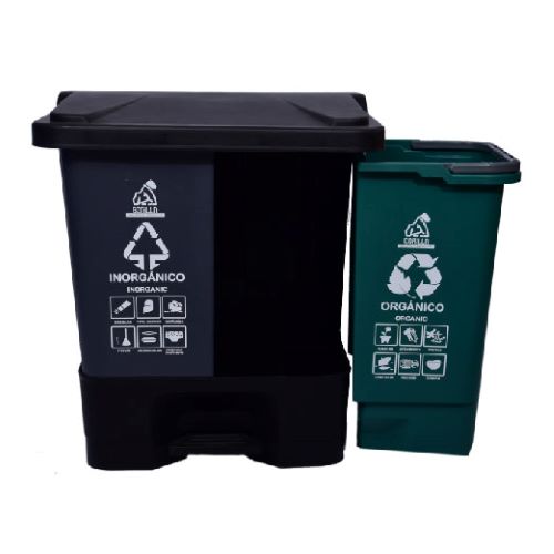 Bote con pedal doble Gorilla de 40 lt (AF-07337)