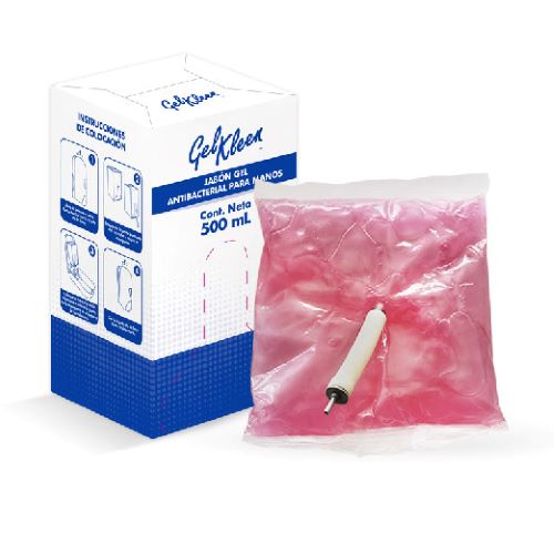 Cartucho de Jabón Para Manos Con 12 Piezas de 500 ml Gel Kleen