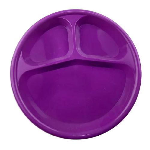 Plato redondo 3 divisiones colors Yuliana (MX-238C)