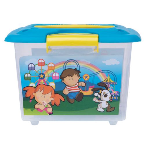 Caja decorada con grapa y asa Baquelita