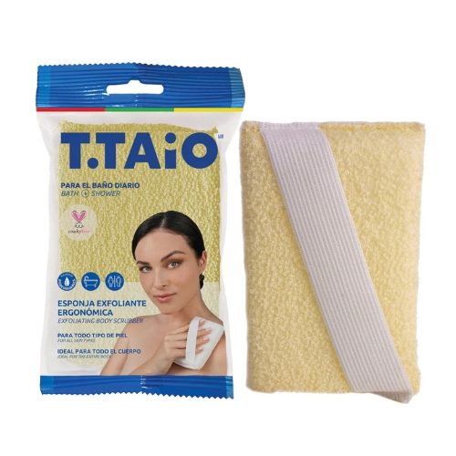 Esponja exfoliante ergonómica para baño