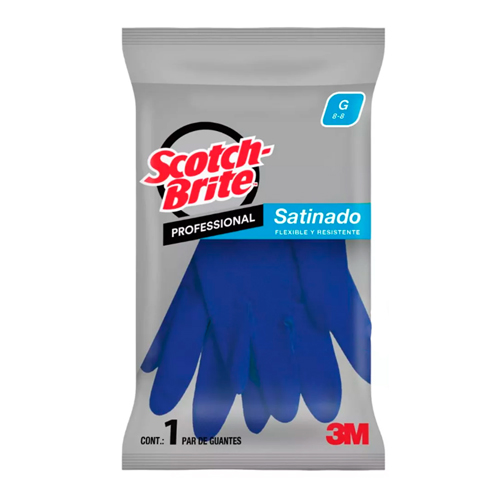 Guantes Grandes Scotch-Brite Satinados-azul 3M