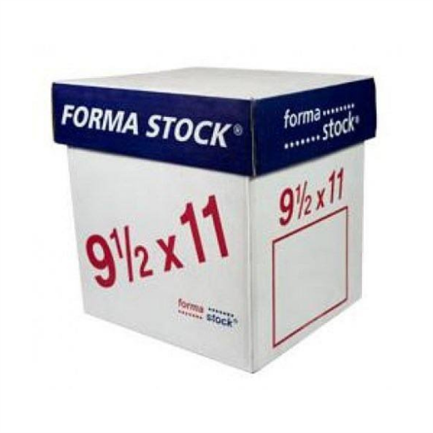 PAPEL FORMASTOCK BLANCO 9.5 X 11 A 3 2/3 2TANTO C/1500