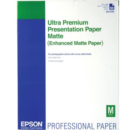 Papel Epson Fotográfico Ultra Premium  17" x 22" 50 Hojas
