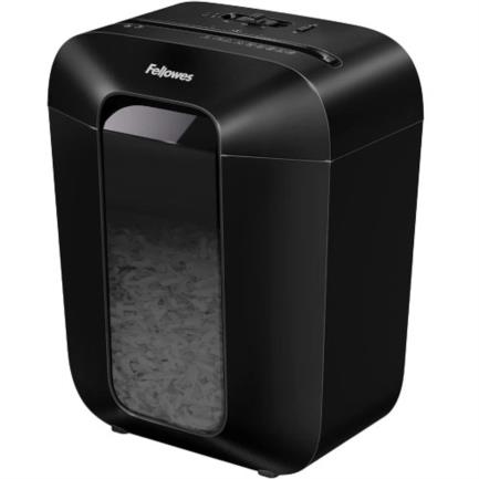 Trituradora Fellowes Powershred LX50 Corte Cruzado 9 Hojas 4.4 Galones Color Negro