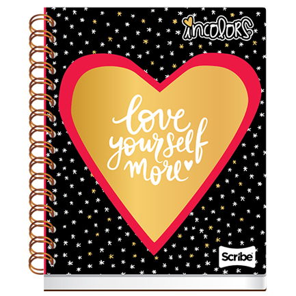 Cuaderno Book Scribe Incolors Pasta Dura Raya 100 Hojas
