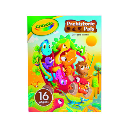Libro para Colorear Crayola Prehistoric Pals 16 pg