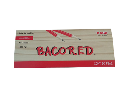 LAPIZ BACO ROJO C/50
